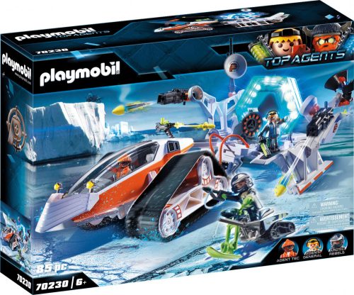 Playmobil Top Agents 70230 Spy Team parancsnoki szán fénnyel és hanggal