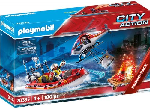 Playmobil City Action 70335 Tűzoltás helikopterrel és hajóval