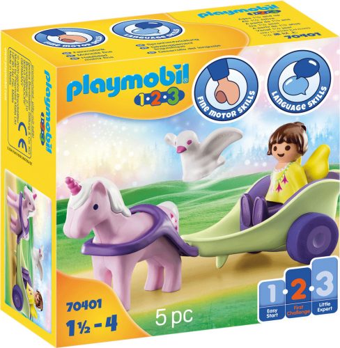 Playmobil 1.2.3 70401 Tündér egyszervúval és hintóval
