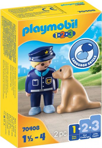 Playmobil 1.2.3 70408 Rendőr kutyával