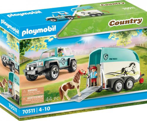 Playmobil Country 70511 Terepjáró póniló szállító pótkocsival