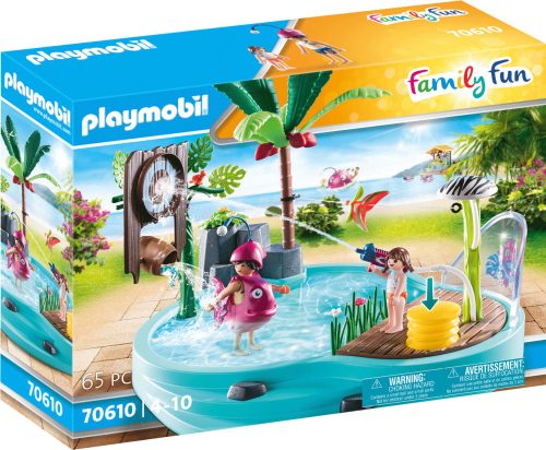 Playmobil Family Fun 70610 Élménymedence Vizispriccelővel