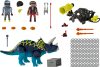 Playmobil Dino Rise 70627 Triceratops Zendülés a Legenda Köveinél