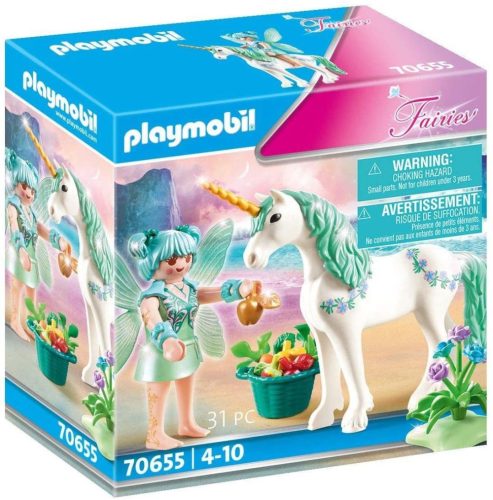 Playmobil Fairies 70655 Zöld Tündér Unikornissal