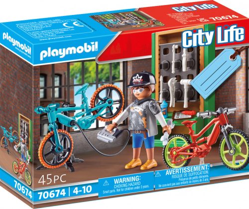 Playmobil City Life 70674 Ajándékszett "E-bike szervíz"