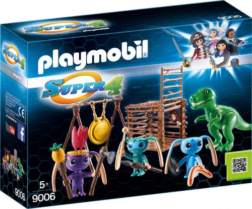 Playmobil Super 4 9006 Földönkívüli harcosok T-Rex csapdával