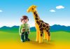 Playmobil 1.2.3 9380 Állatgondozó zsiráffal