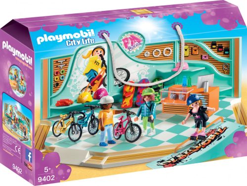 Playmobil City Life 9402 Kerékpáros és gördeszkás üzlet