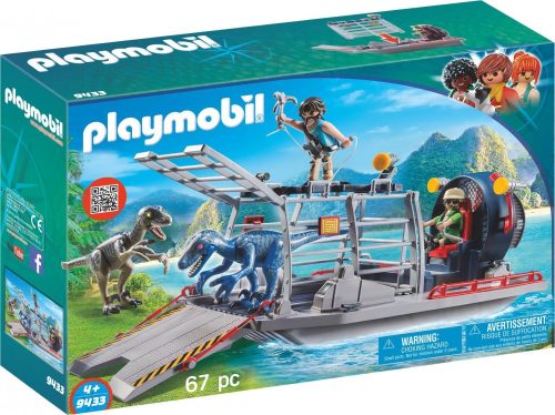 Playmobil Dinos 9433 Ellenséges hajó raptorokkal