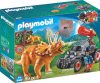 Playmobil Dinos 9434 Ellenséges homokfutó triceratopssal