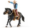 Schleich® Farm World 41416 Saddle bronc lovaglás cowboy figurával