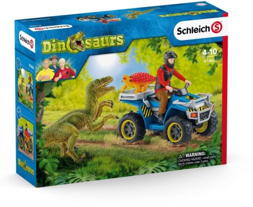 Schleich® Dinosaurs 41466 Quados menekülés a Velociraptor elől