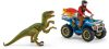 Schleich® Dinosaurs 41466 Quados menekülés a Velociraptor elől