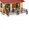 Schleich® Farm World 42195 Lóistálló lovakkal és kiegészítőkkel