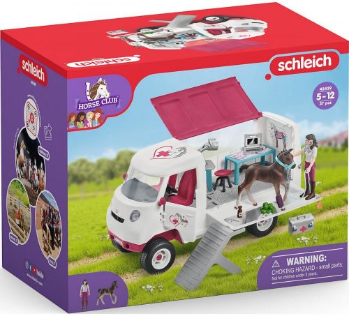 Schleich® Horse Club 42439 Mobil állatorvos hannoveri csikóval