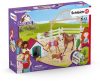 Schleich® Horse Club 42458 Hannah vendég lova Ruby kutyával