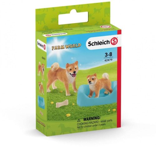 Schleich® Farm World 42479 Shiba inu anya és kölyke