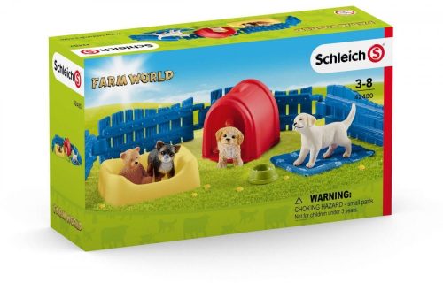 Schleich® Farm World 42480 Kölyökkutya kennel