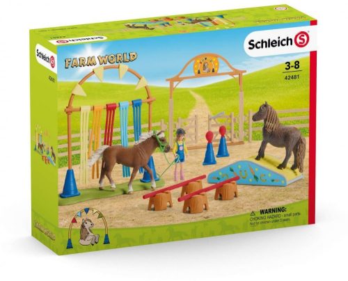 Schleich® Farm World 42481 Póni ügyességi edzés