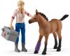 Schleich® Farm World 42486 Állatorvos látogatása kancánál és csikónál