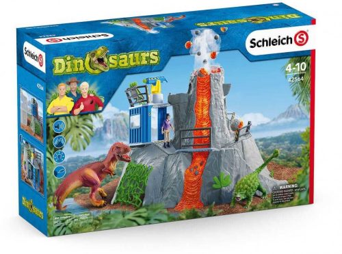 Schleich® Dinosaurs 42564 Vulkán expedíciós bázis