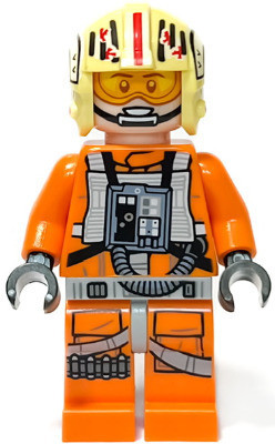 SW1281-1 LEGO® Minifigurák Star Wars™ Lázadó pilóta Garven Dreis (Vörös vezér)