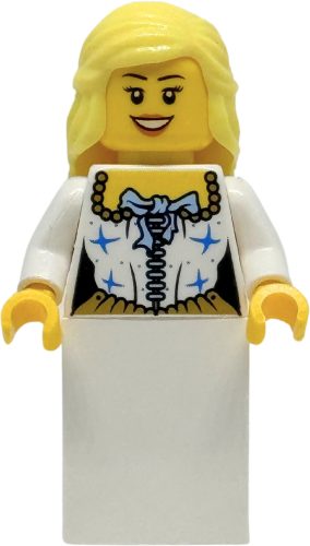 TWN257-1 LEGO® Minifigurák City Menyasszony - szőke hajjal