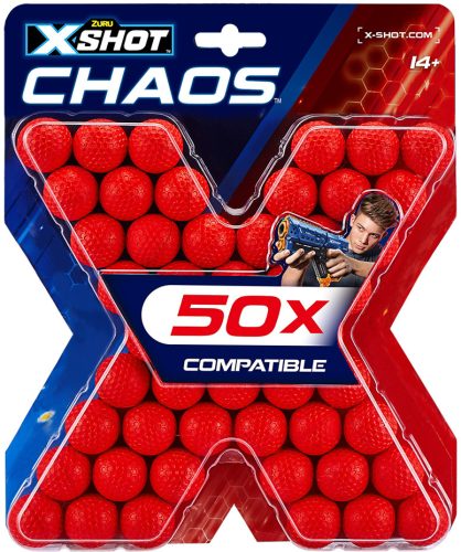 ZURU X-Shot  Chaos szivacs golyó 50 db-os 36327